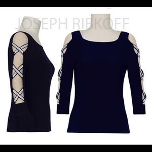 Joseph Ribkoff rhinestone blouse